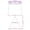 vidaXL Schommelframe voor buiten B 206 x H 185 cm