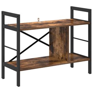 vidaXL Boekenkast 3-laags 75 x 30 x 58,5 cm Bewerkt hout Gerookt eiken