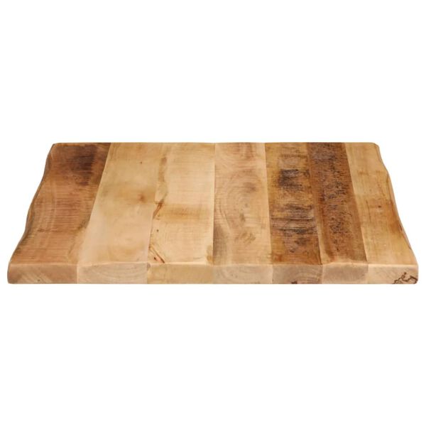 vidaXL Tafelblad met natuurlijke rand 60x60x3,8 cm massief mangohout