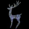 vidaXL Kerstdecoratie rendier 250 LED's meerkleurig 180 cm acryl