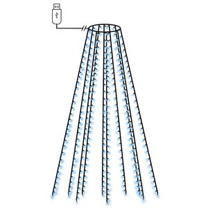 vidaXL Kerstboomverlichting met 300 LED's blauw net 300 cm