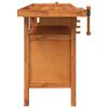vidaXL Werkbank met lades en bankschroeven 162x62x83 cm acaciahout