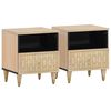 vidaXL Nachtkastjes 2 st 40x33x46 cm massief mangohout