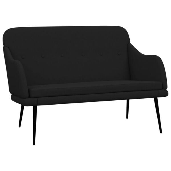 vidaXL Bankje 110x76x80 cm stof zwart