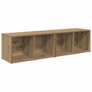 vidaXL Tv-meubelset 2 pcs Artisan Eiken 37 x 35 x 72 cm Bewerkt hout
