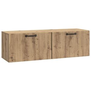 vidaXL Wandbeugel TV-kast 98 x 31 x 30 cm Artisanaal eiken