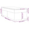 vidaXL Boxspring met matras kunstleer zwart 100x200 cm