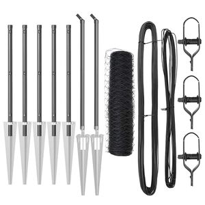 vidaXL Afrasteringspaal Grijs