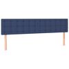 vidaXL Boxspring met matras en LED stof blauw 180x200 cm