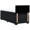 vidaXL Boxspring met matras fluweel zwart 100x200 cm