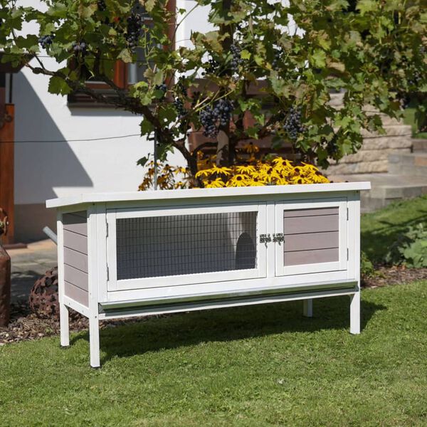 Kerbl Konijnenhok Freddy 116x45x62 cm geglazuurd hout