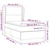 vidaXL Boxspring met matras kunstleer wit 100x200 cm