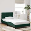 vidaXL Bedframe zonder matras "Hanko" 100x200 cm fluweel donkergroen
