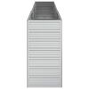 vidaXL Plantenbak verhoogd 240x40x77 cm gegalvaniseerd staal zilver
