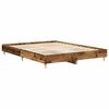 vidaXL Bedframe zonder matras 140x200 cm spaanplaat bewerkt hout