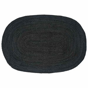 vidaXL Vloerkleden Donkergrijs 122 x 183 cm Jute