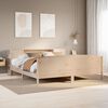 vidaXL Bed met boekenkast zonder matras massief grenenhout 180x200 cm