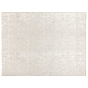vidaXL Vloerkleed Cr&egrave;me 300 x 400 cm 100% Polyester 3 mm Wasbaar