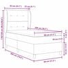 vidaXL Boxspring bed met matras Donkerbruin 80 x 200 cm Stof