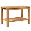 vidaXL Salontafel met opslag Bruin 70 x 40 x 45 cm Massief Teakhout