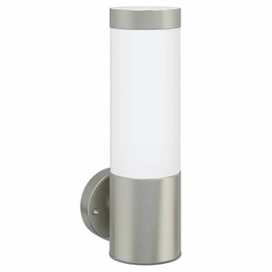 vidaXL Buiten Wandlamp Zilver 12 x 8,5 x 27 cm