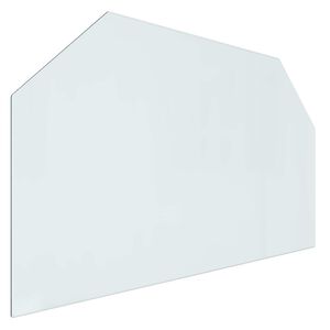 vidaXL Vuurplaats Glazen Plaat Doorzichtig 100 x 60 cm Glas