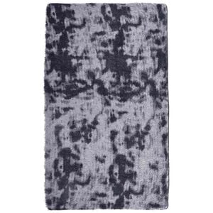 vidaXL Hoogpolig vloerkleed NAVARRA 60x100 cm polyester donkergrijs