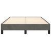 vidaXL Bedframe zonder matras 120x190 cm fluweel donkergrijs