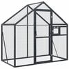 vidaXL Voli&egrave;re 179x100x185 m aluminium antracietkleurig