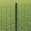 vidaXL Hek met Paal Groen 0,6 x 25 m Staal en PVC