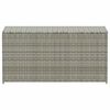 vidaXL Tuinbox 100x50x50 cm poly rattan grijs