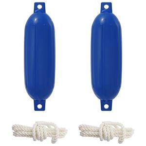 vidaXL Boot fenders 2 st &Oslash; 16 x 58 cm Blauw PVC