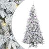 vidaXL Kunstmatige Inklapbare Kerstboom Wit 210 cm PE en PVC