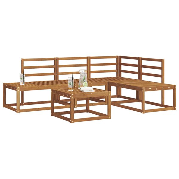 vidaXL Bankstel Naturel