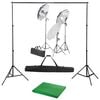 vidaXL Fotostudioset met verlichtingsset en achtergrond