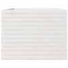 vidaXL Plantenbak 110x60x46 cm massief grenenhout wit