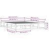 vidaXL Bedframe massief hout 135x190 cm