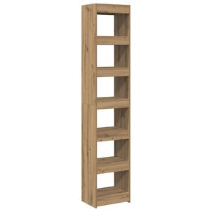 vidaXL Boekenkast/kamerscherm 40x30x198 cm artisanaal eikenkleur
