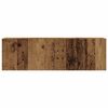vidaXL 4-delige wand-tv-meubelset van oud hout, 100x30x30 cm