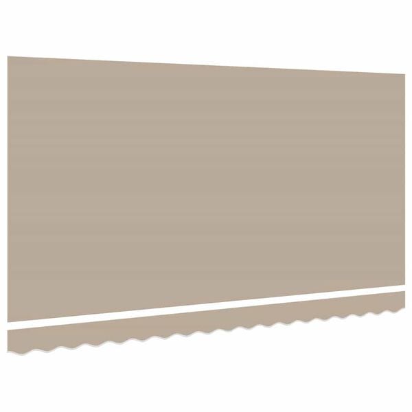 vidaXL Vervangingsdoek voor zonnescherm Beige 380 x 195 cm Polyester
