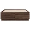 vidaXL Bedframe bewerkt hout bruin eikenkleur 120x190 cm