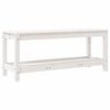 vidaXL Tuinbank 108x35x45 cm massief grenenhout wit