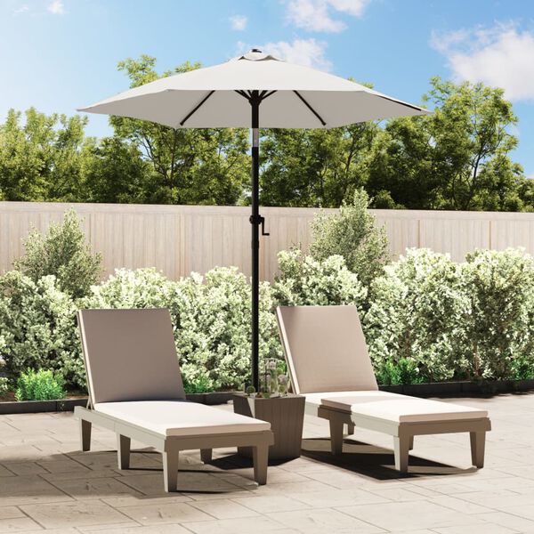 vidaXL Parasol 200x224 cm aluminium zandwit