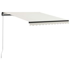 vidaXL Luifel handmatig uittrekbaar 300x250 cm cr&egrave;me