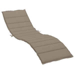 vidaXL Ligbedkussens Taupe