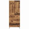 vidaXL Highboard met lade Oud Hout 69,5 x 34 x 180 cm Bewerkt hout