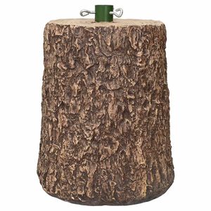 vidaXL Kerstboomvoet in boomstamvorm &Oslash; 31,5 x 40 cm Magnesiumoxide