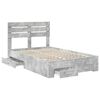 vidaXL Bedframe met lade met hoofdeinde met opslag Bewerkt hout