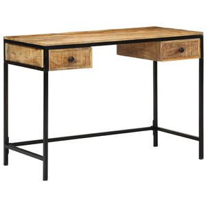 vidaXL Schrijfbureau met lade met opslag Bruin 105 x 50 x 75 cm