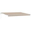 vidaXL Inklapbaar Zonnescherm Beige 450 &times; 300 cm Stof